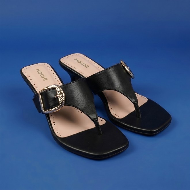 Women Black Casual Slip Ons