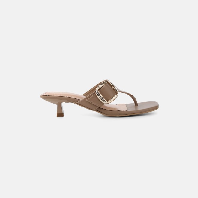 Mochi Women Beige-red Casual Slip Ons (SKU: 40-460-89-36)