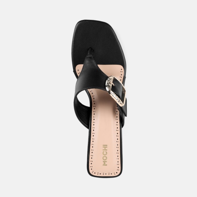 Mochi Women Black Casual Slip Ons (SKU: 40-460-11-36)