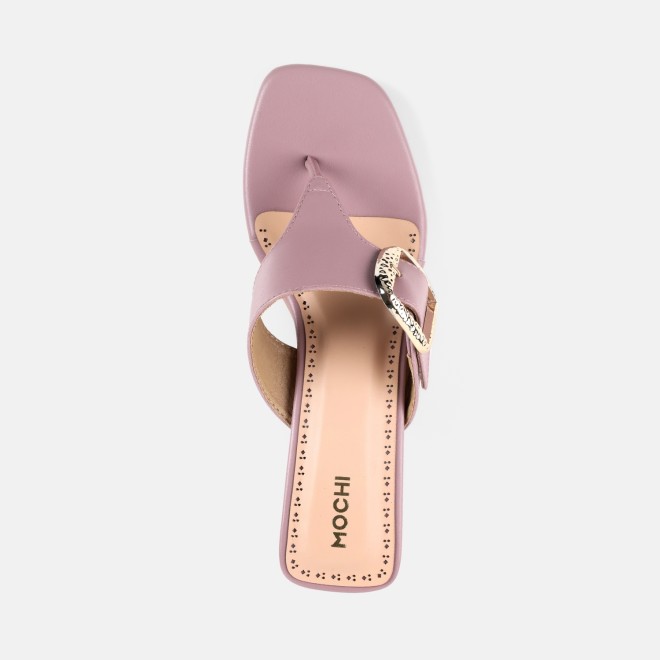 Mochi Women Peach Casual Slip Ons (SKU: 40-460-80-36)