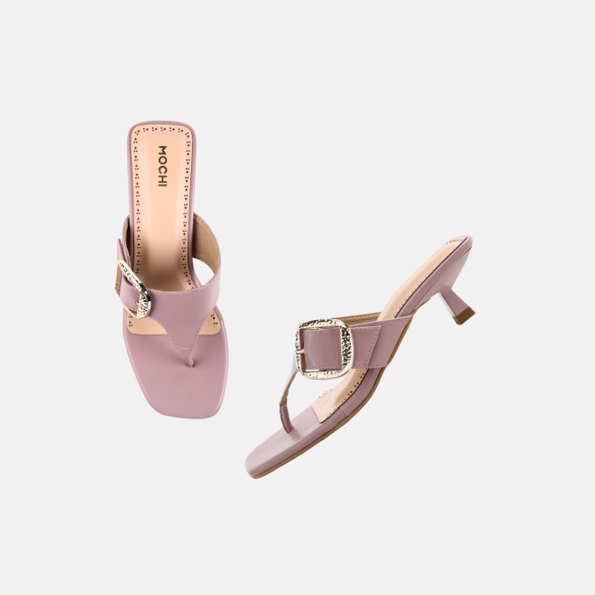 Mochi Women Peach Casual Slip Ons (SKU: 40-460-80-36)
