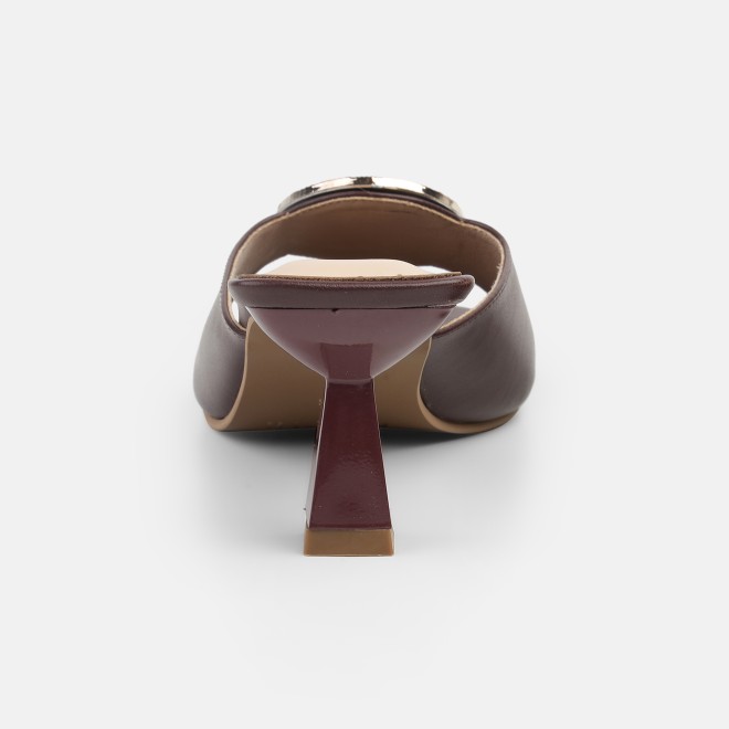 Mochi Women Brown Casual Slip Ons (SKU: 40-461-12-36)