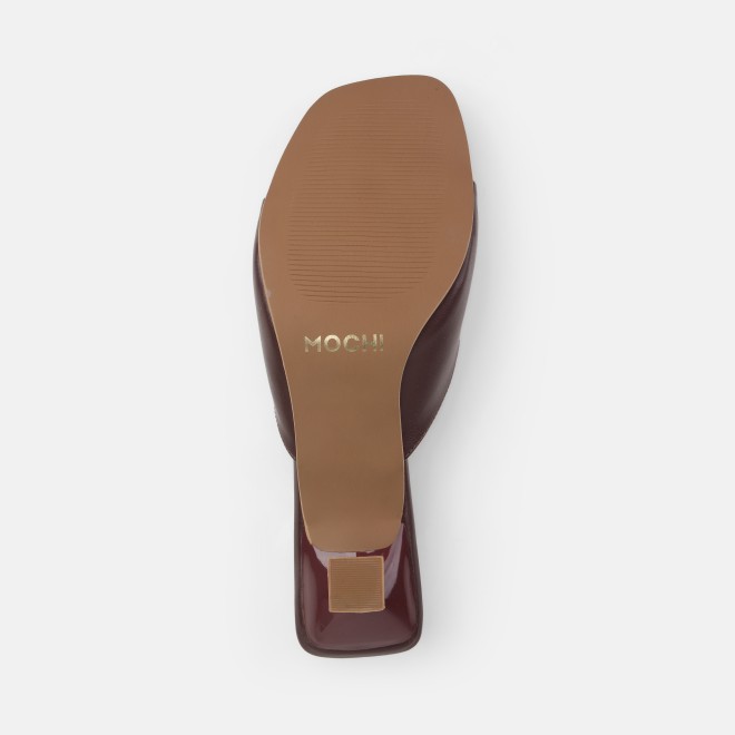 Mochi Women Brown Casual Slip Ons (SKU: 40-461-12-36)