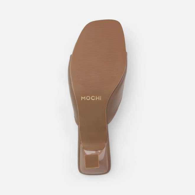 Mochi Women Beige Casual Slip Ons (SKU: 40-461-20-36)