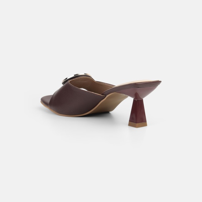 Mochi Women Brown Casual Slip Ons (SKU: 40-461-12-36)