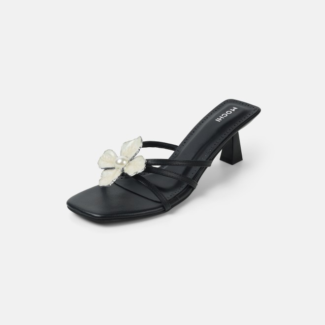 Mochi Women Black Casual Slip Ons (SKU: 40-462-11-36)