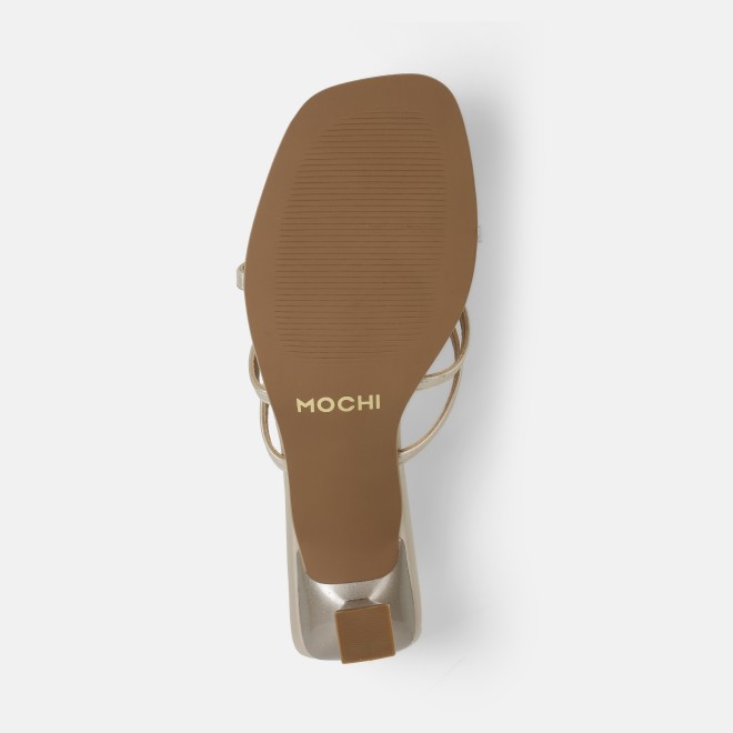 Mochi Women Gold Casual Slip Ons (SKU: 40-462-15-36)