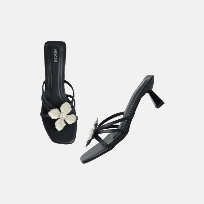 Mochi Women Black Casual Slip Ons (SKU: 40-462-11-36)