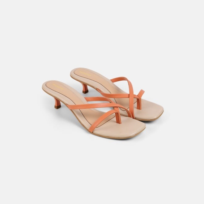 Mochi Women Orange Casual Slip Ons (SKU: 40-465-25-36)
