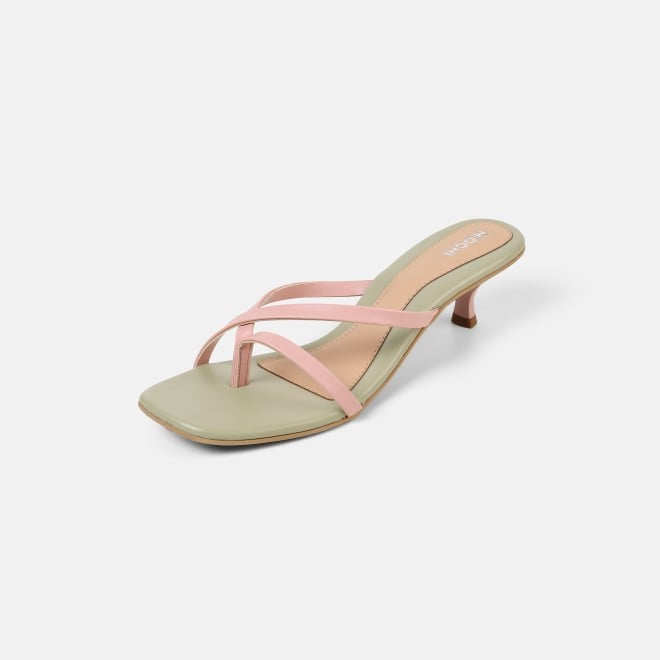 Mochi Women Pink Casual Slip Ons (SKU: 40-465-24-36)