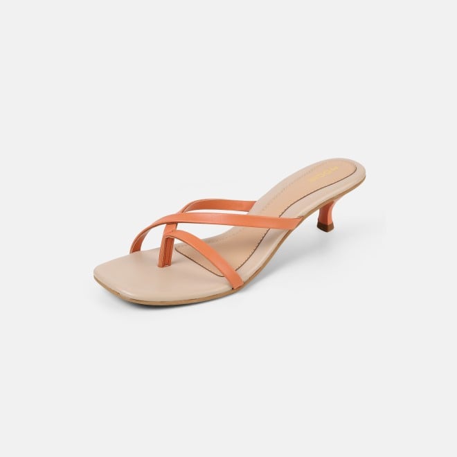 Mochi Women Orange Casual Slip Ons (SKU: 40-465-25-36)