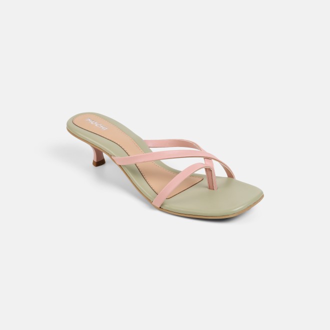Mochi Women Pink Casual Slip Ons (SKU: 40-465-24-36)