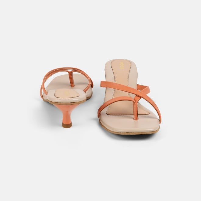 Mochi Women Orange Casual Slip Ons (SKU: 40-465-25-36)