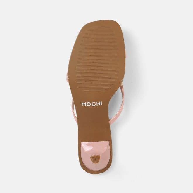 Mochi Women Pink Casual Slip Ons (SKU: 40-465-24-36)