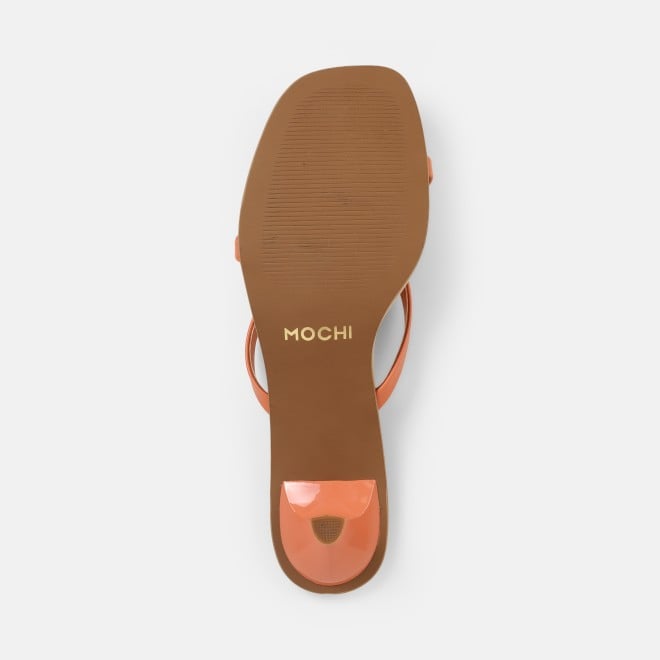 Mochi Women Orange Casual Slip Ons (SKU: 40-465-25-36)