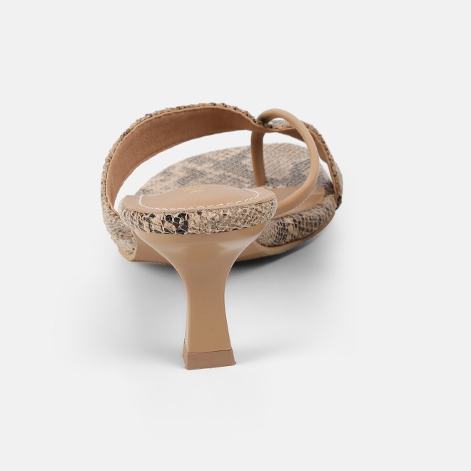 Mochi Women Beige Casual Slip Ons (SKU: 40-466-20-36)