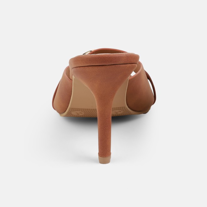 Mochi Women Tan Casual Slip Ons (SKU: 40-467-23-36)