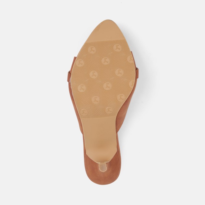 Mochi Women Tan Casual Slip Ons (SKU: 40-467-23-36)