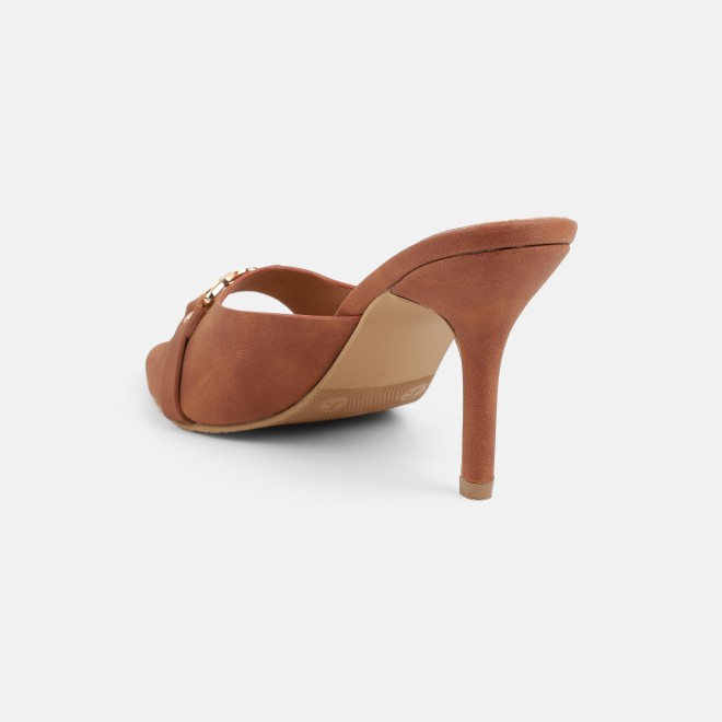 Mochi Women Tan Casual Slip Ons (SKU: 40-467-23-36)