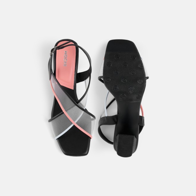 Mochi Women Black Casual Sandals (SKU: 40-468-11-36)