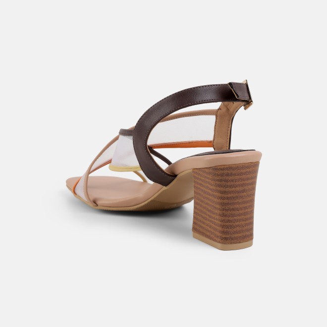 Mochi Women Beige Casual Sandals (SKU: 40-468-20-36)