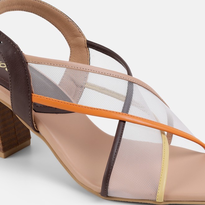 Mochi Women Beige Casual Sandals (SKU: 40-468-20-36)