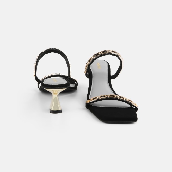 Mochi Women Black Party Slip Ons (SKU: 40-471-11-36)