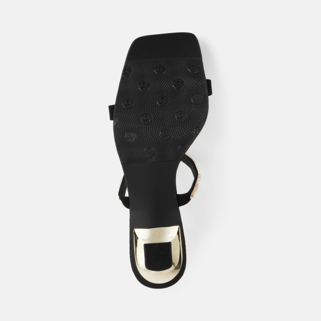 Mochi Women Black Party Slip Ons (SKU: 40-471-11-36)