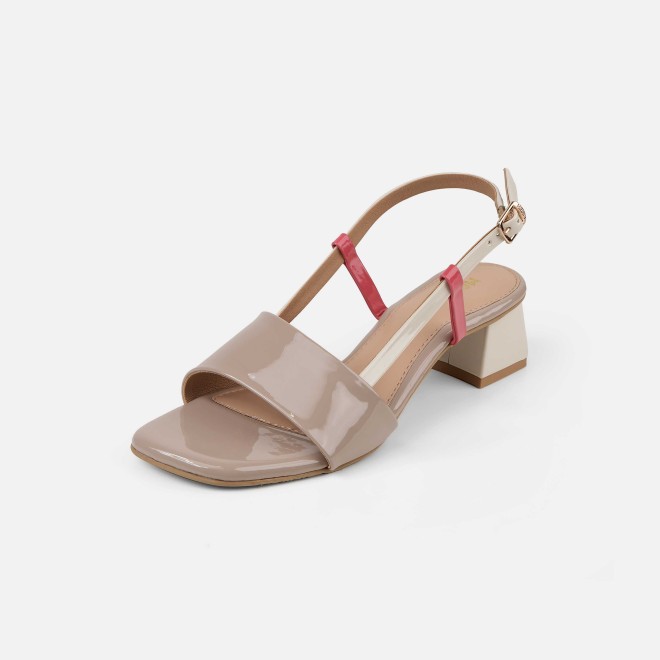 Mochi Women Beige Casual Sandals (SKU: 40-472-20-36)
