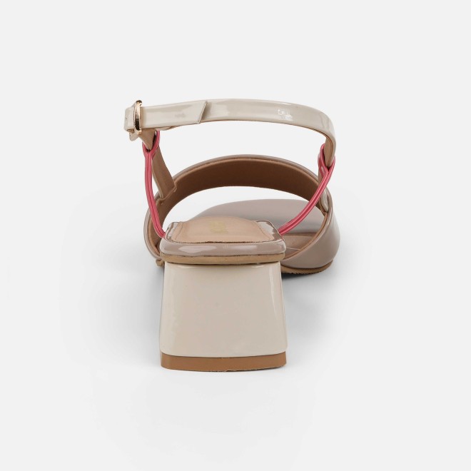 Mochi Women Beige Casual Sandals (SKU: 40-472-20-36)