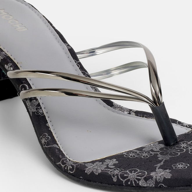Mochi Women Gun-metal Casual Slip Ons (SKU: 40-474-29-36)