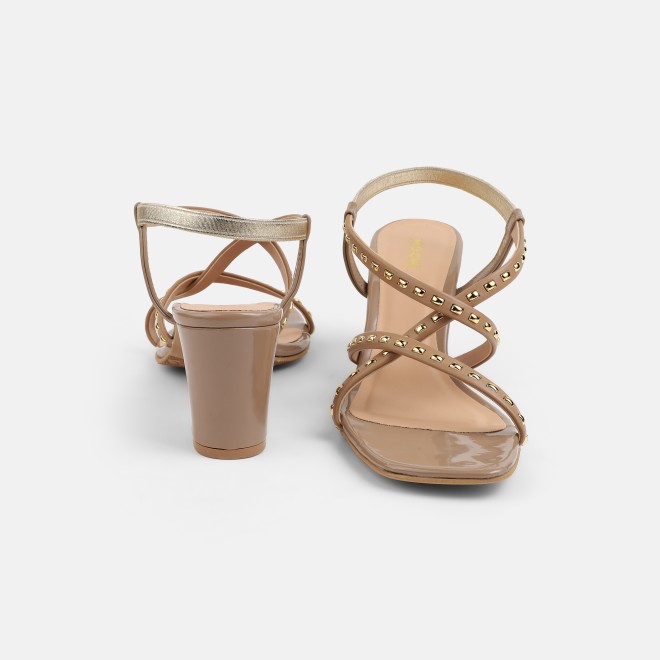 Mochi Women Beige-multi Casual Sandals (SKU: 40-476-63-36)