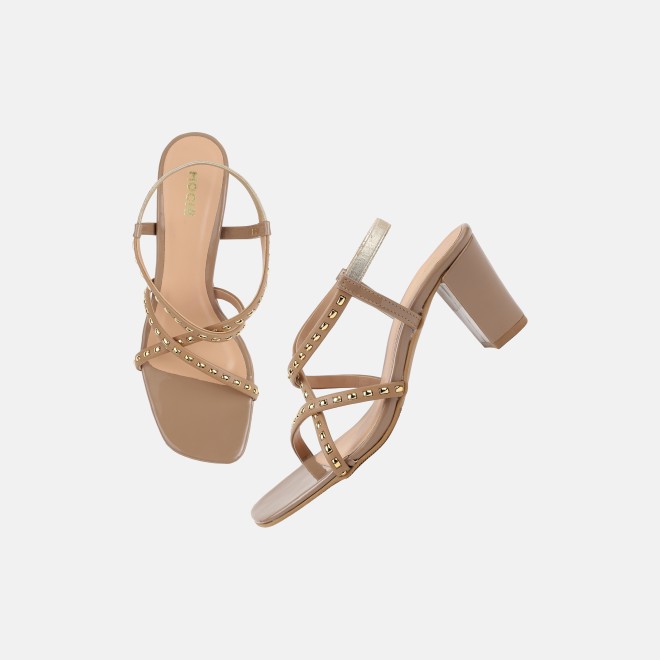 Mochi Women Beige-multi Casual Sandals (SKU: 40-476-63-36)