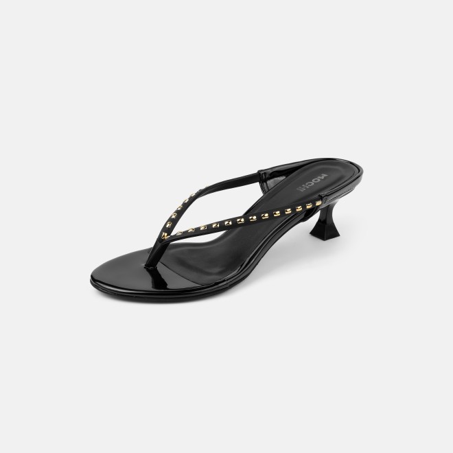 Mochi Women Black Casual Slip Ons (SKU: 40-477-11-39)