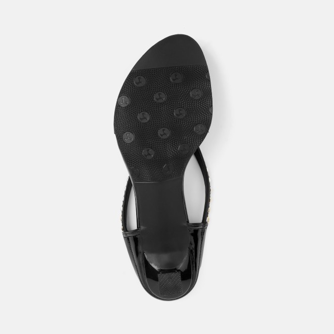 Mochi Women Black Casual Slip Ons (SKU: 40-477-11-39)