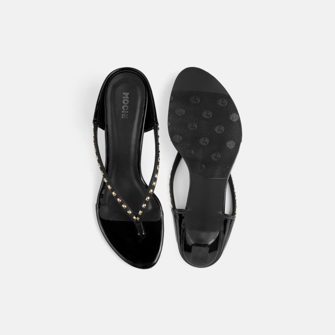 Mochi Women Black Casual Slip Ons (SKU: 40-477-11-39)