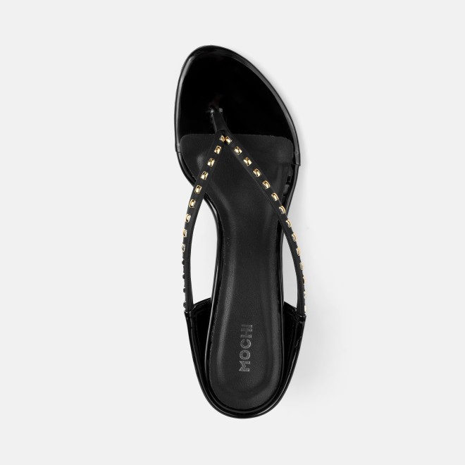Mochi Women Black Casual Slip Ons (SKU: 40-477-11-39)
