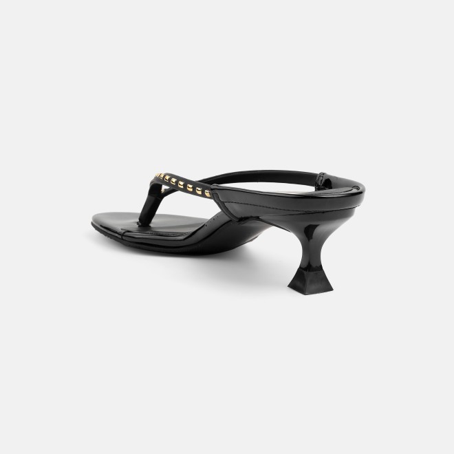 Mochi Women Black Casual Slip Ons (SKU: 40-477-11-39)
