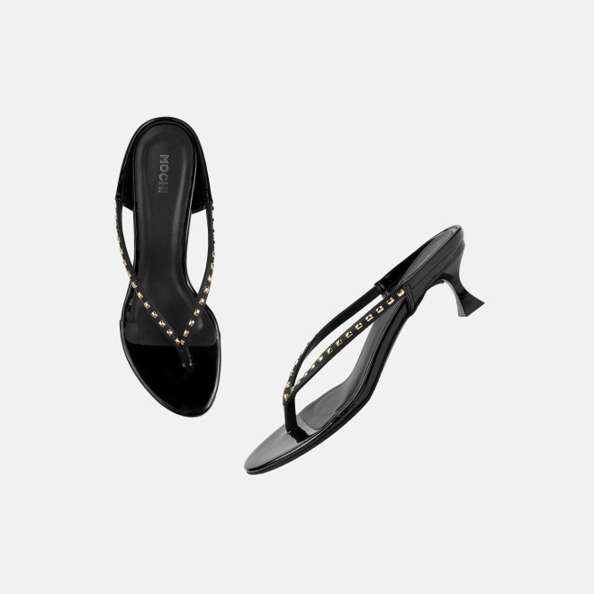 Mochi Women Black Casual Slip Ons (SKU: 40-477-11-39)