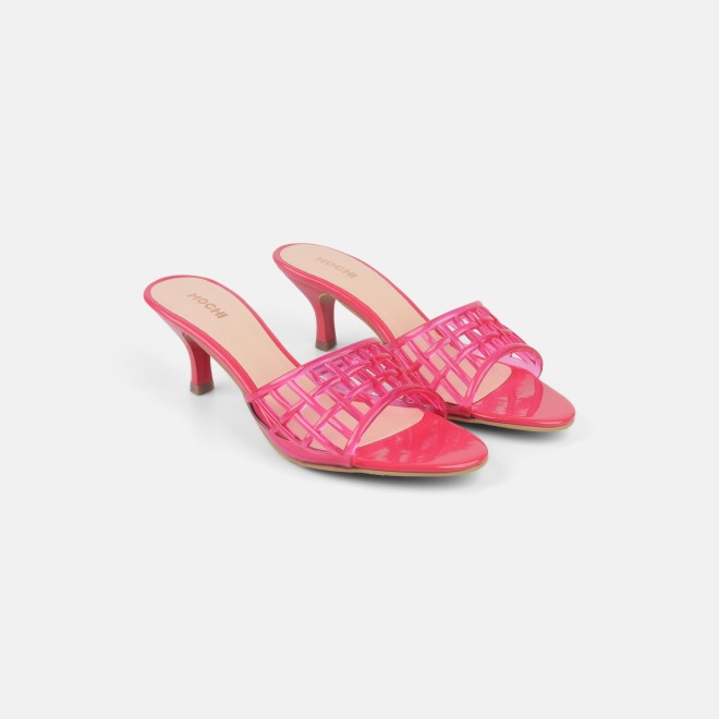 Mochi Women Pink Casual Slip Ons (SKU: 40-480-24-36)