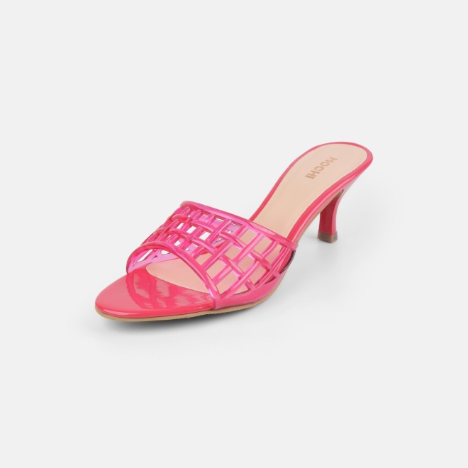 Mochi Women Pink Casual Slip Ons (SKU: 40-480-24-36)