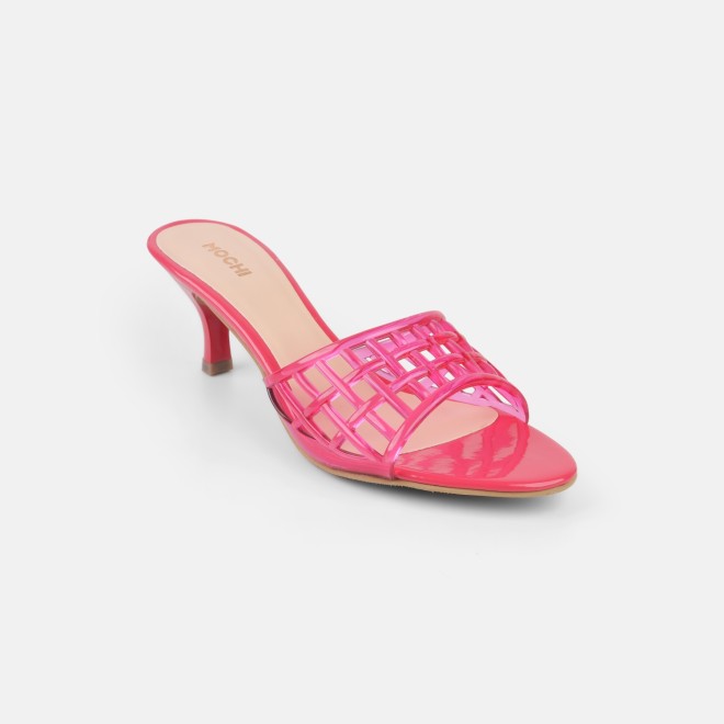 Mochi Women Pink Casual Slip Ons (SKU: 40-480-24-36)