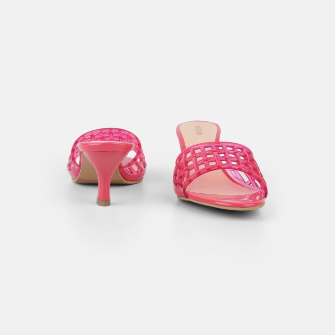 Mochi Women Pink Casual Slip Ons (SKU: 40-480-24-36)