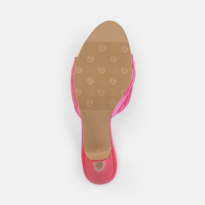 Mochi Women Pink Casual Slip Ons (SKU: 40-480-24-36)