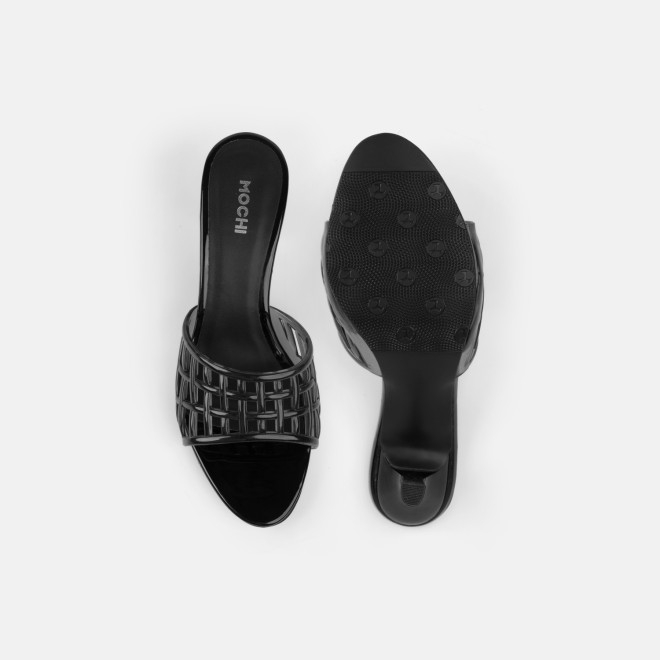 Mochi Women Black Casual Slip Ons (SKU: 40-480-11-36)