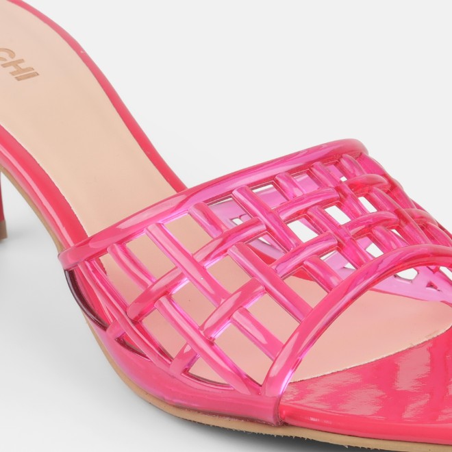 Mochi Women Pink Casual Slip Ons (SKU: 40-480-24-36)