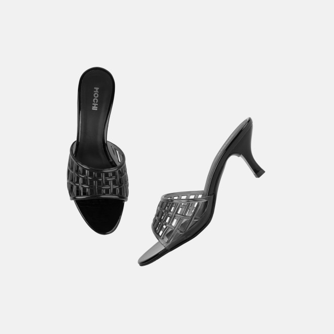 Mochi Women Black Casual Slip Ons (SKU: 40-480-11-36)