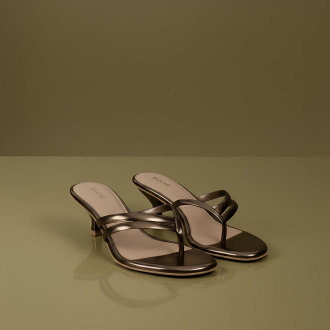 Mochi Women Antic-gold Casual Slip Ons
