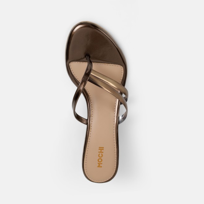 Mochi Women Antic-gold Casual Slip Ons (SKU: 40-483-28-36)