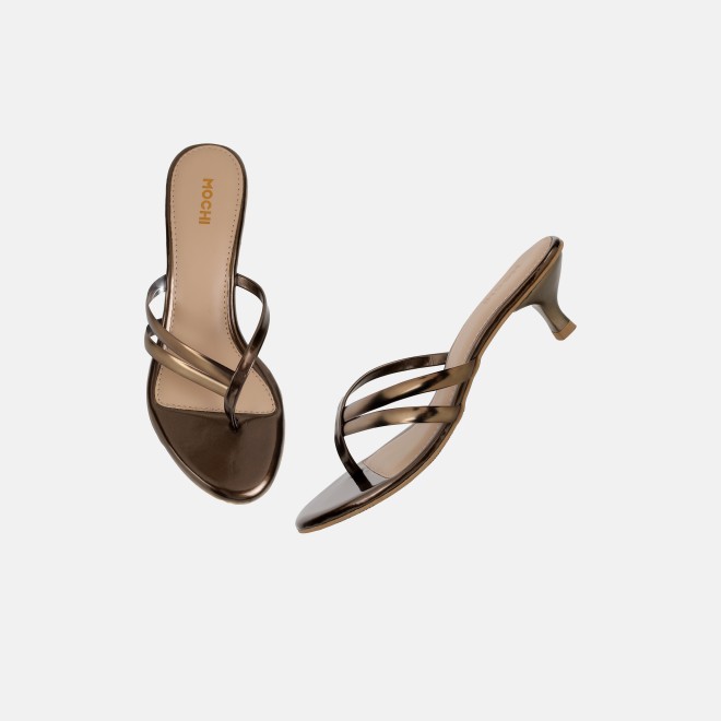 Mochi Women Antic-gold Casual Slip Ons (SKU: 40-483-28-36)